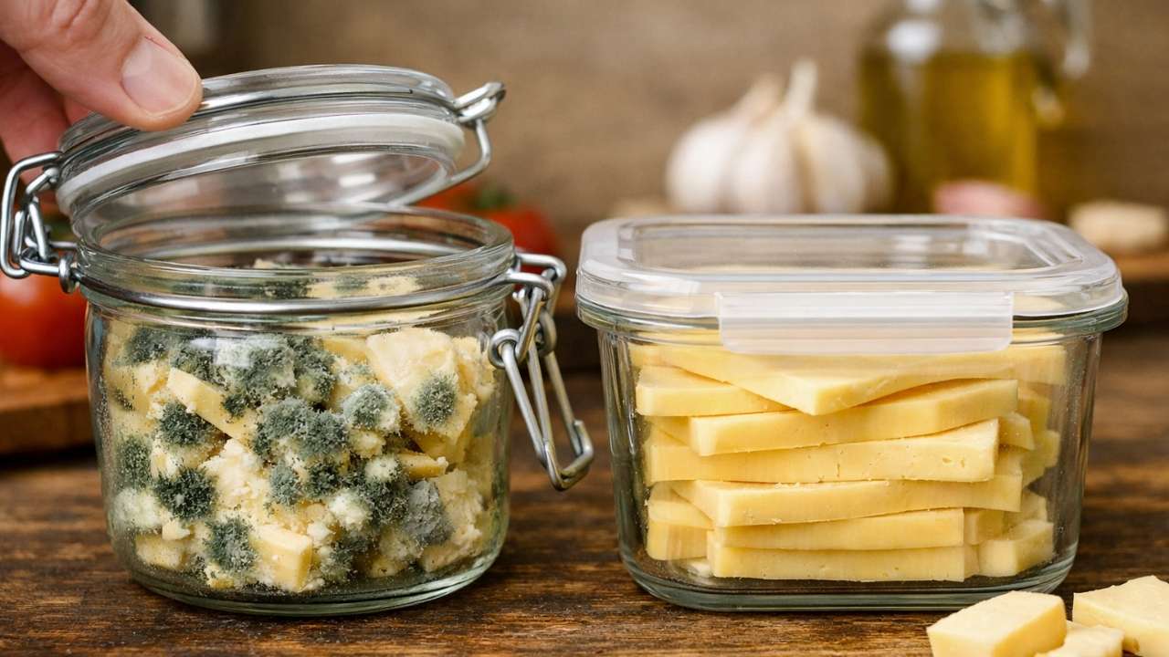 Queso Colanta tajado se descompone más rápido en recipientes de vidrio herméticos