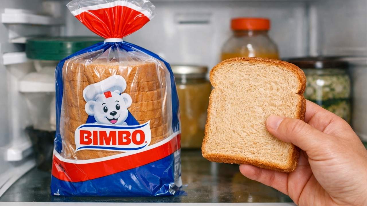 Pan Bimbo se endurece más rápido al guardarse en su bolsa original dentro del refrigerador
